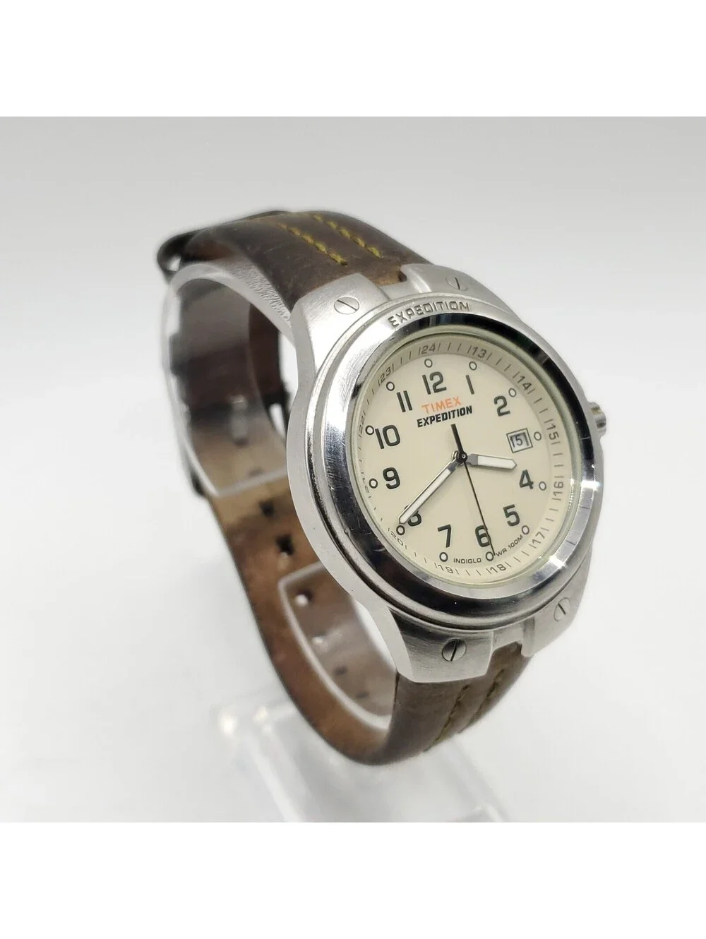Timex Expedition Indiglo Men's 40mm Watch Date Dial New Battery